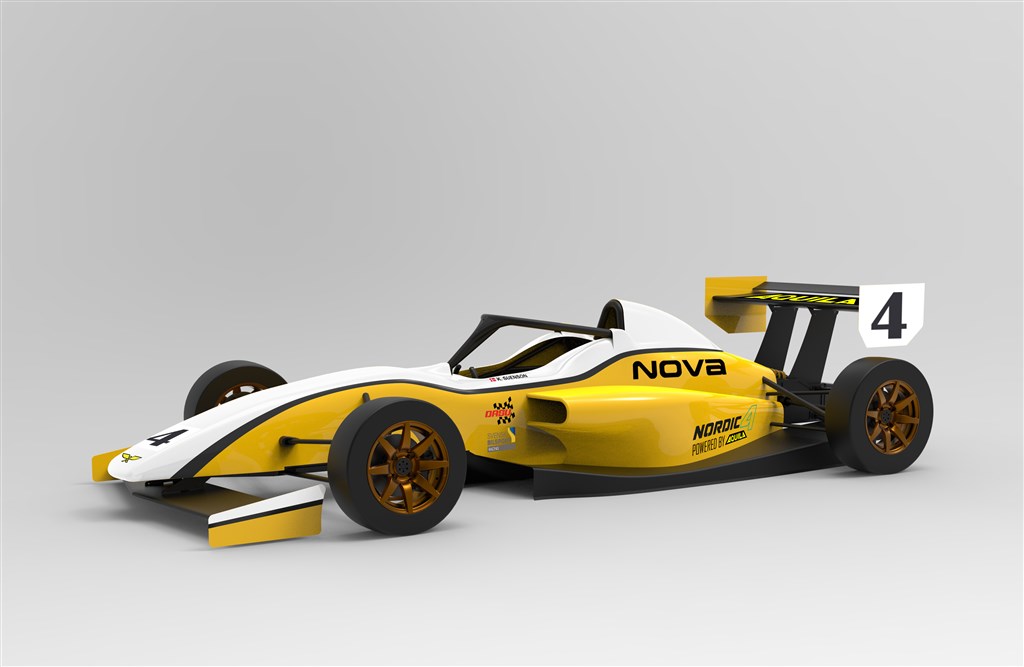 Nordic 4 præsenterer ny formelbil- Aquila Formula Nova skal sikre fremtiden for dansk formelsport.
(Foto: Aquila Racing Cars)
